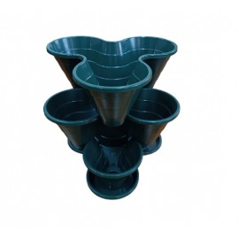 KIT VASOS HORTO VERTICAL ECO 3BT5L VERDE REFª276