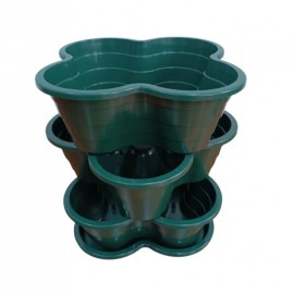 KIT VASOS HORTO VERTICAL ECO 3BX6L VERDE REFª280