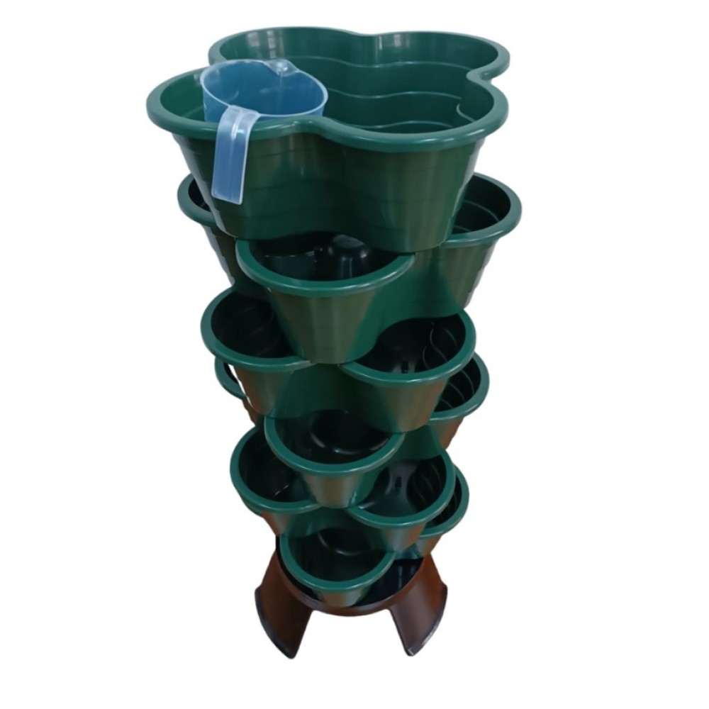 KIT VASOS HORTO VERTICAL ECO 6BX6L VERDE