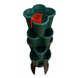 KIT VASOS HORTO VERTICAL ECO 4BX26L VERDE REFª286