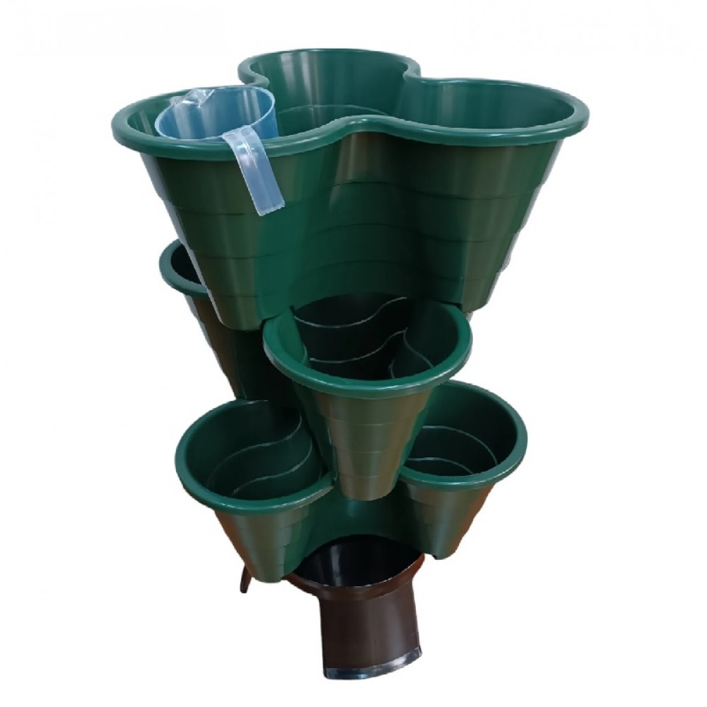 KIT VASOS HORTO VERTICAL ECO 3BT12L VERDE