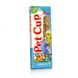 PETCUP BARRITAS MEL/FRUTOS P/PERIQUITOS