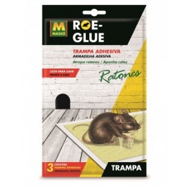 ROE-GLUE ARMADILHA ADESIVA PARA RATOS 3 UNIDADES