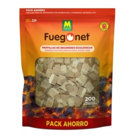FUEGONET ACENDALHAS ECOLÓGICAS 200 UNIDADES