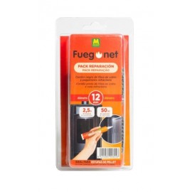 FUEGONET PACK DE REPARAÇÃO CORDÃO 12MM E COLA REFRATÁRIA 50ML
