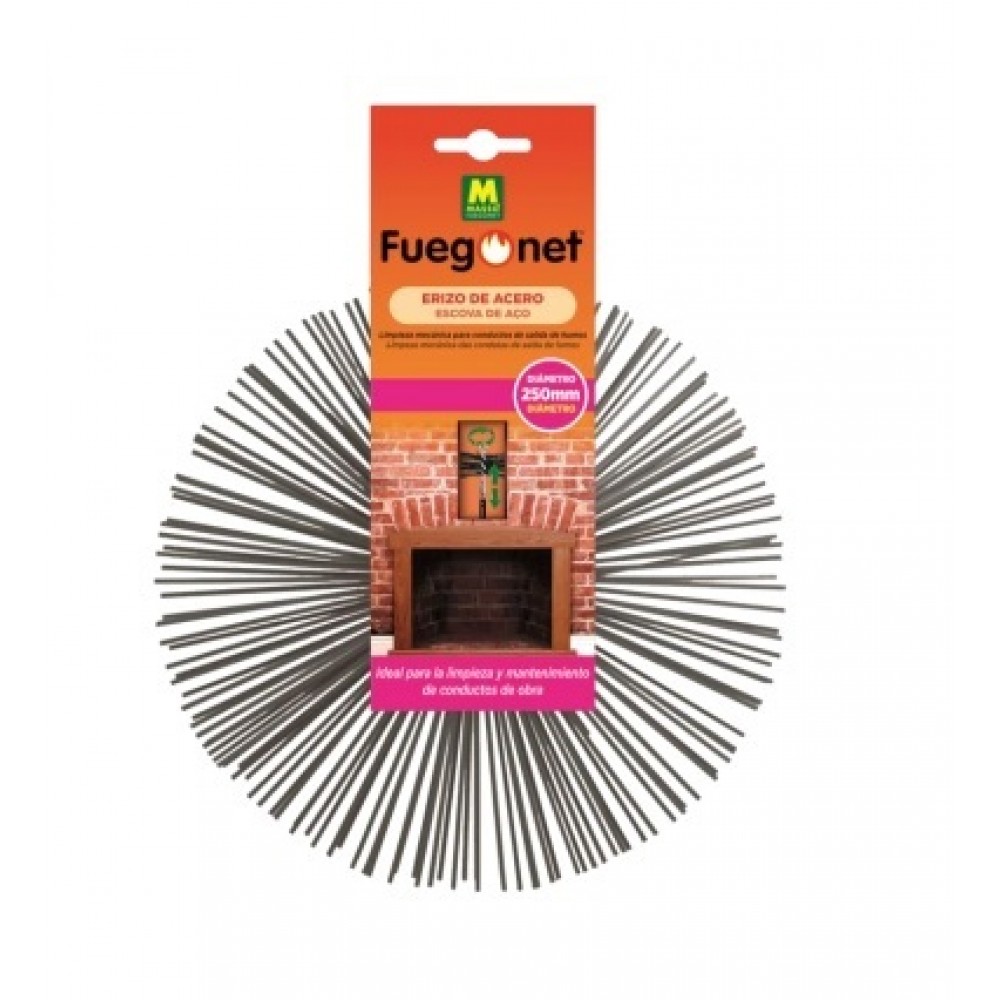 FUEGONET ESCOVA DE AÇO PARA CHAMINÉS 250MM