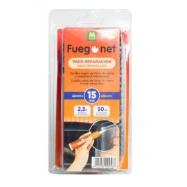 FUEGONET PACK DE REPARAÇÃO CORDÃO 15MM E COLA REFRATÁRIA 50ML