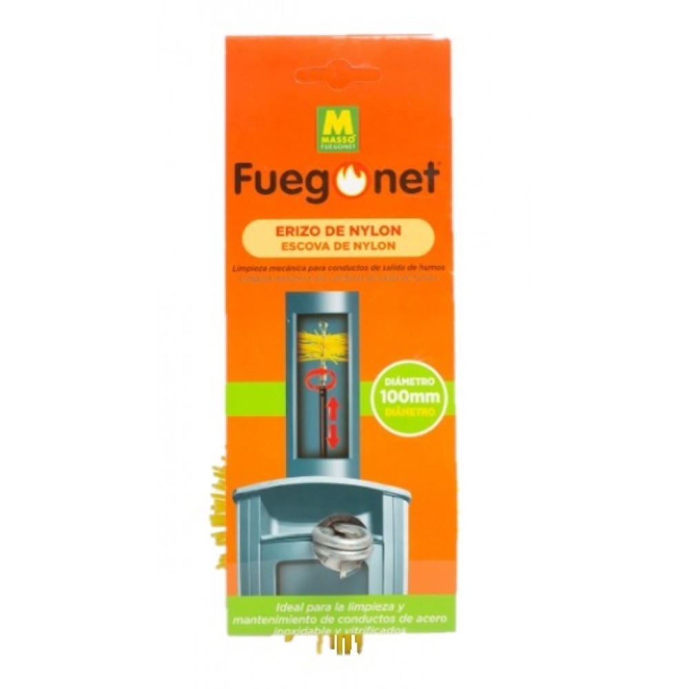 FUEGONET ESCOVA DE NYLON PARA CHAMINÉS 100MM