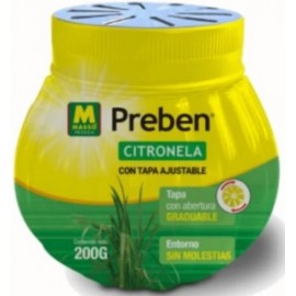 PREBEN GEL DE CITRONELA COM TAMPA AJUSTÁVEL 200G