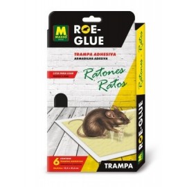 ROE-GLUE ARMADILHA ADESIVA PARA RATOS 6 UNIDADES