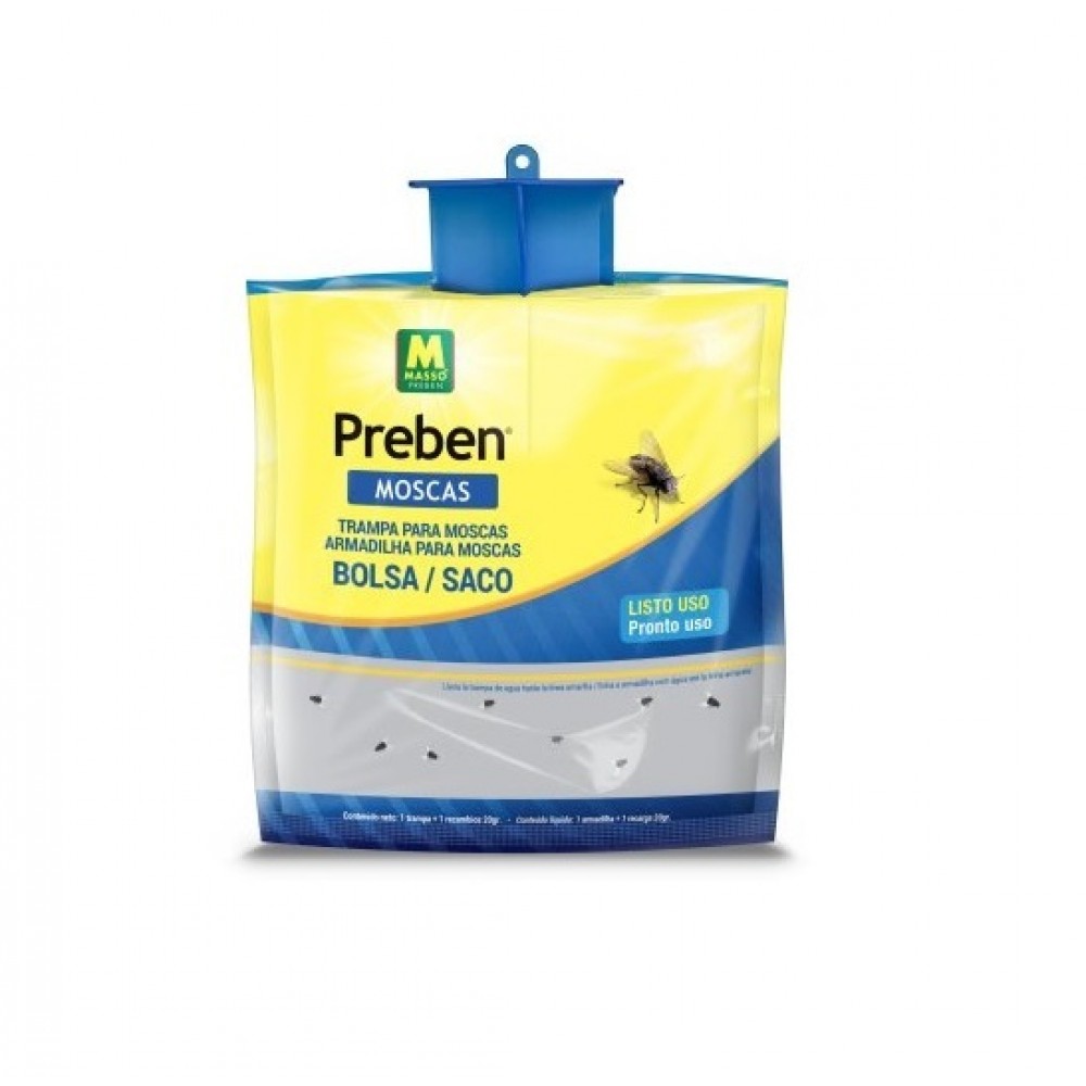 PREBEN SACO- ARMADILHA PARA MOSCAS PRONTO A USAR