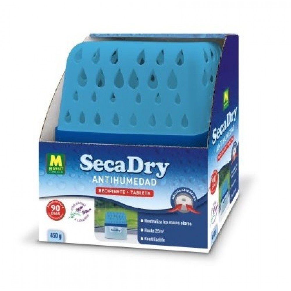 SECADRY ANTI HUMIDADE RECIPIENTE GOTAS + RECARGA 450G