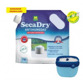 SECADRY ANTI HUMIDADE RECARGA GRANULADA ALMÍSCAR BRANCO 2KG