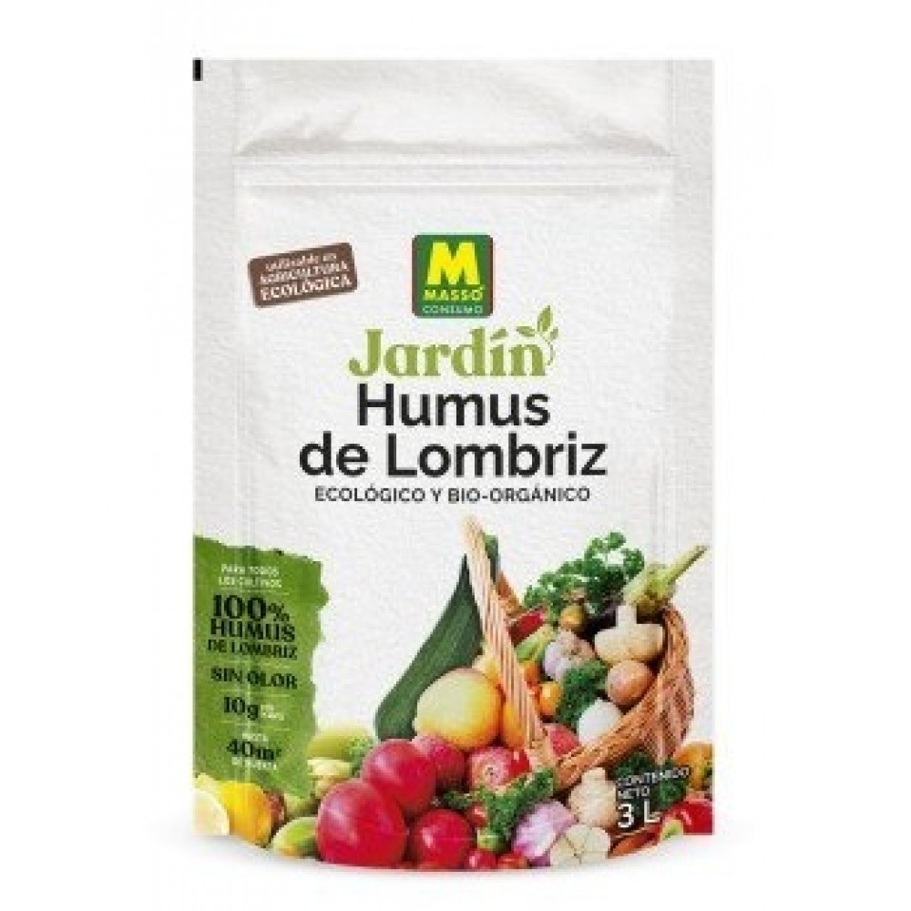 JARDIN ADUBO HUMUS 100% DE MINHOCA  ECO 3L