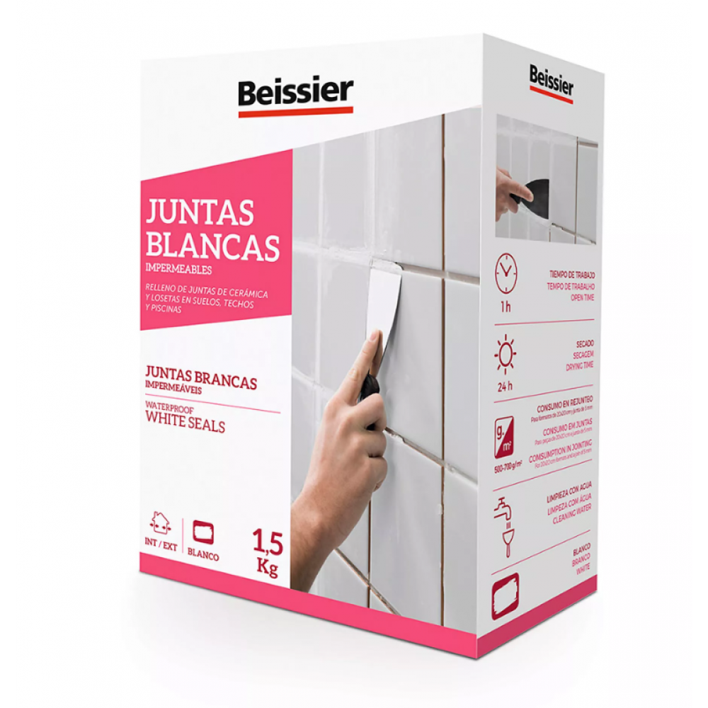 MASSA PARA JUNTAS BRANCAS IMPERMEAVEIS 1.5KG