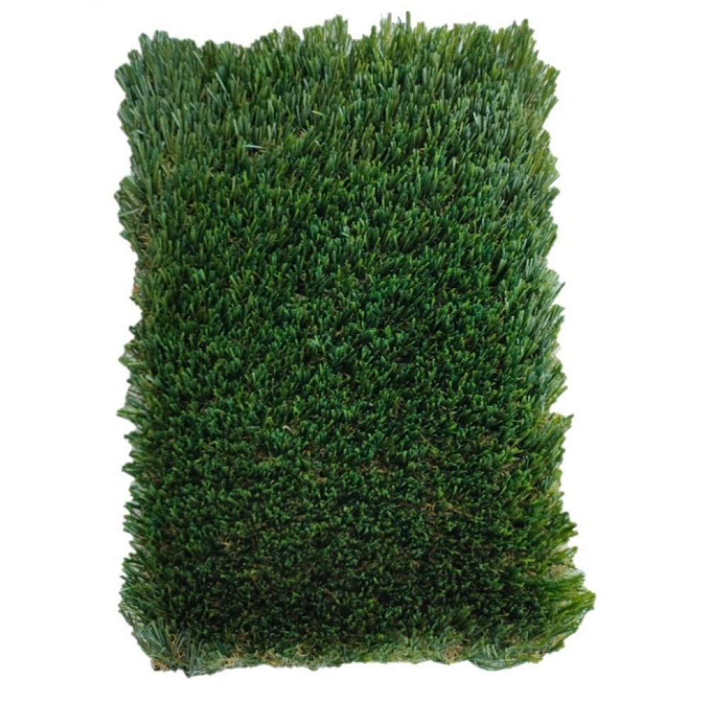 RELVA ARTIFICIAL 40MM VERDE / CASTANHA - ROLO 2X25 METROS