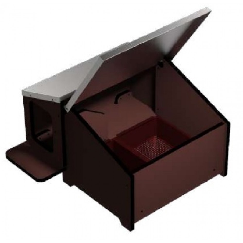 CASOTA PARA PATOS COM 2 NINHOS  64X69X44