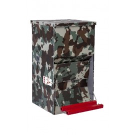 COMEDOURO ABERTURA MECANICA "SAFFED" DE AVES CAMUFLADO 12 KG