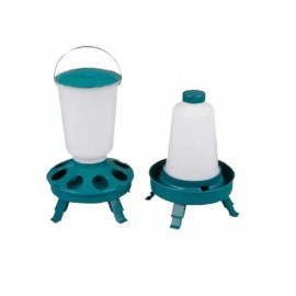 PACK COMEDOURO E BEBEDOURO PINTOS 1ª IDADE 1,5KG / 1,5L