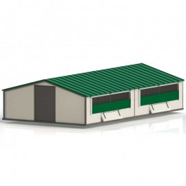GALINHEIRO MOVEL MODELO CONTINENTAL SANDWICH (6X10X1,80 MT)