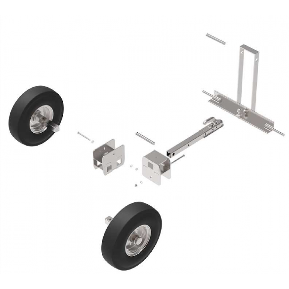 KIT DE REBOQUE PARA GALINHEIRO MOVEL MODELO CONTINENTAL 15M (60M2 E 90M2)