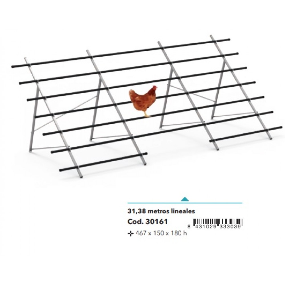 POLEIRO DE CHÃO PARA AVES 4,67MT