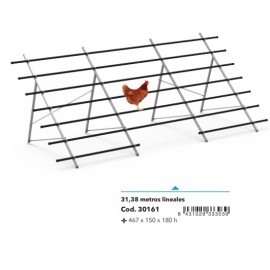 POLEIRO DE CHÃO PARA AVES 4,67MT