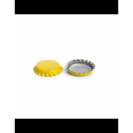 CAPSULA METALICA Ø 26 COM JUNTA PVC-FREE AMARELO