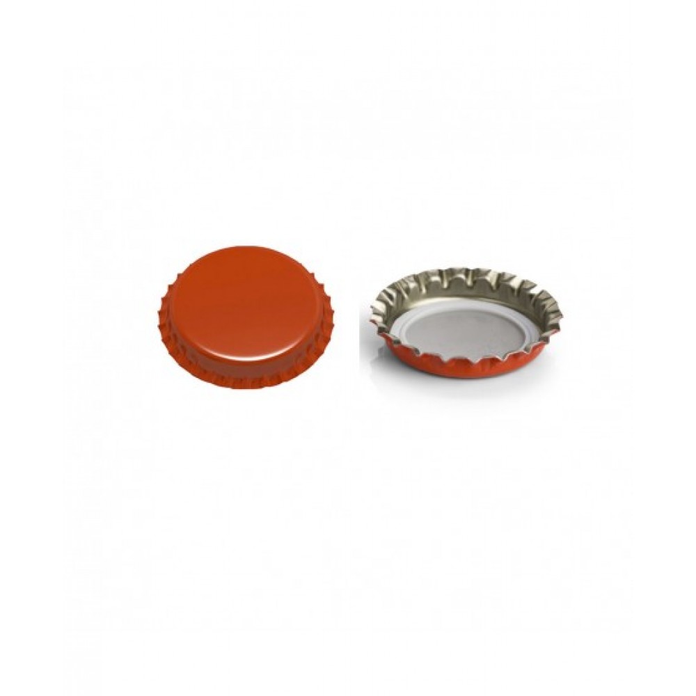 CAPSULA METALICA Ø 26 COM JUNTA PVC-FREE LARANJA