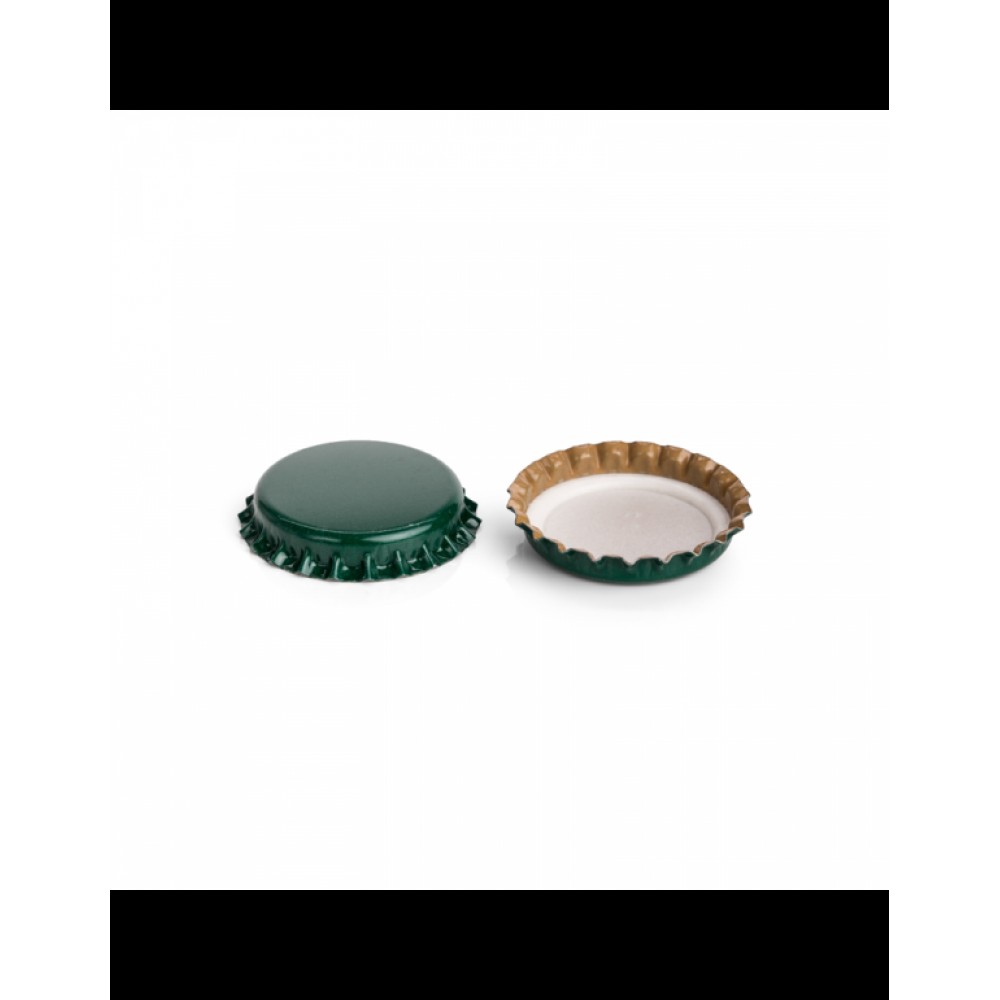 CAPSULA METALICA Ø 26 COM JUNTA PVC-FREE VERDE ESCURO