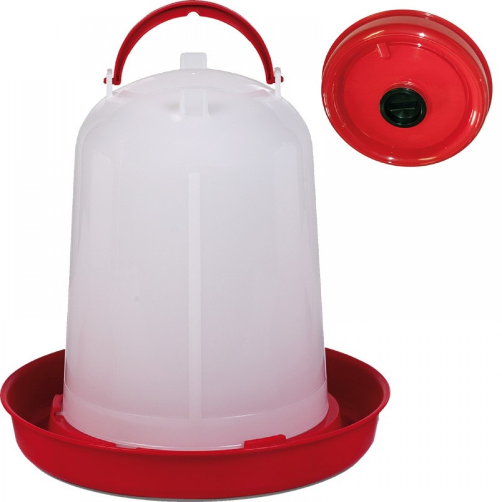 BEBEDOURO FRANGOS ECO PLASTICO 10 LT VERMELHO C/TAPON