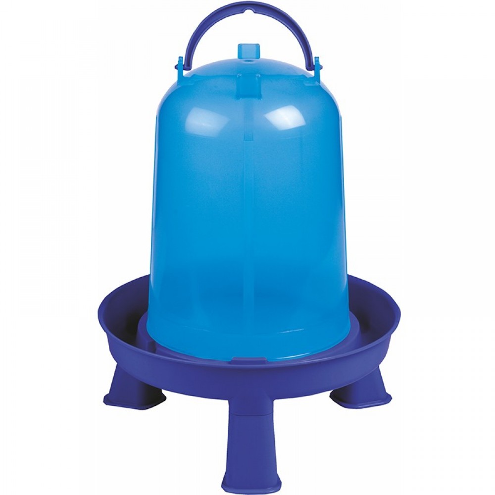 CO.BEBEDOURO FRANGOS ECO PLASTICO 8 LITROS AZUL C/PATAS