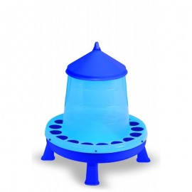 CO.COMEDOURO GALINHAS 8 KG COM PATAS AZUL