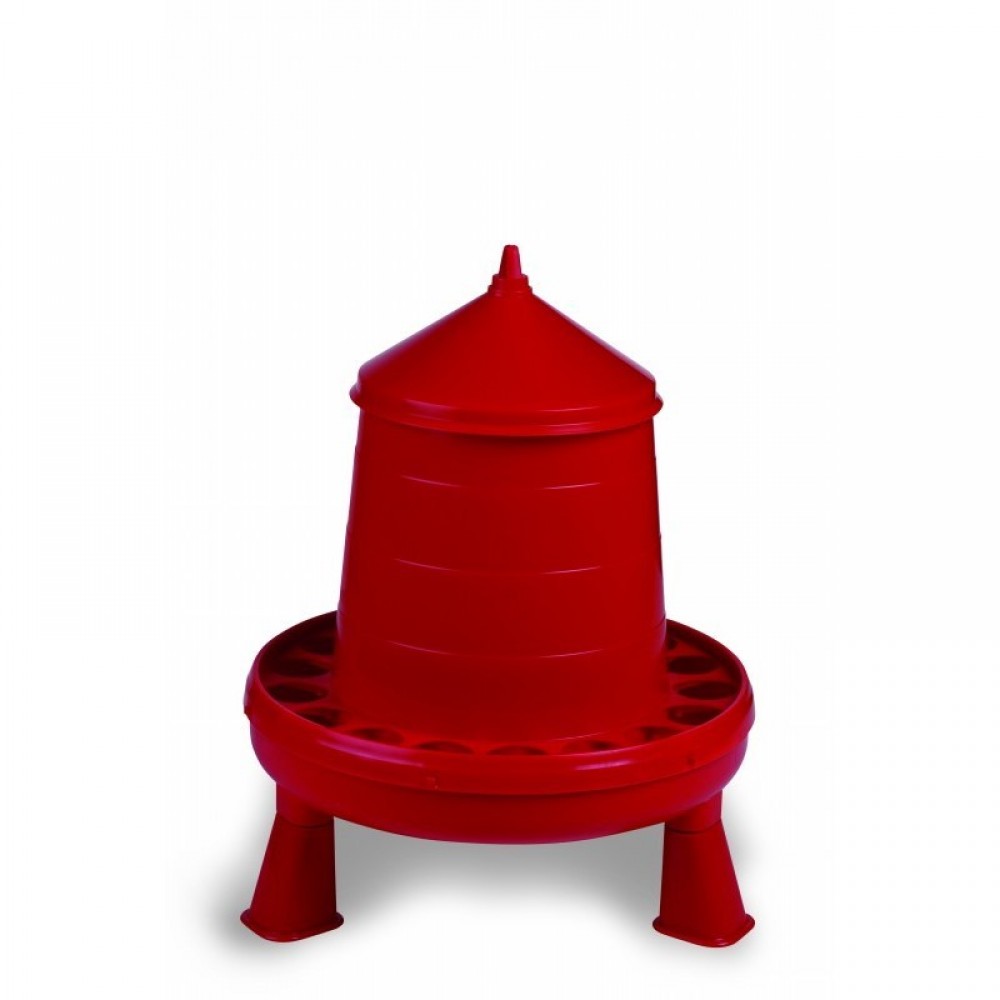 CO.COMEDOURO GALINHAS 4 KG COM PATAS VERMELHO