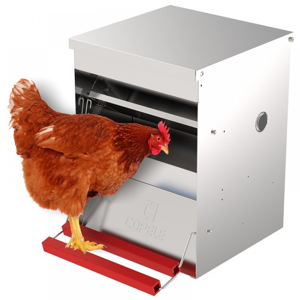 COMEDOURO ABERTURA MECANICA "SAFFED" DE AVES 12 KG