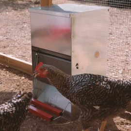COMEDOURO ABERTURA MECANICA "SAFFED" DE AVES 12 KG