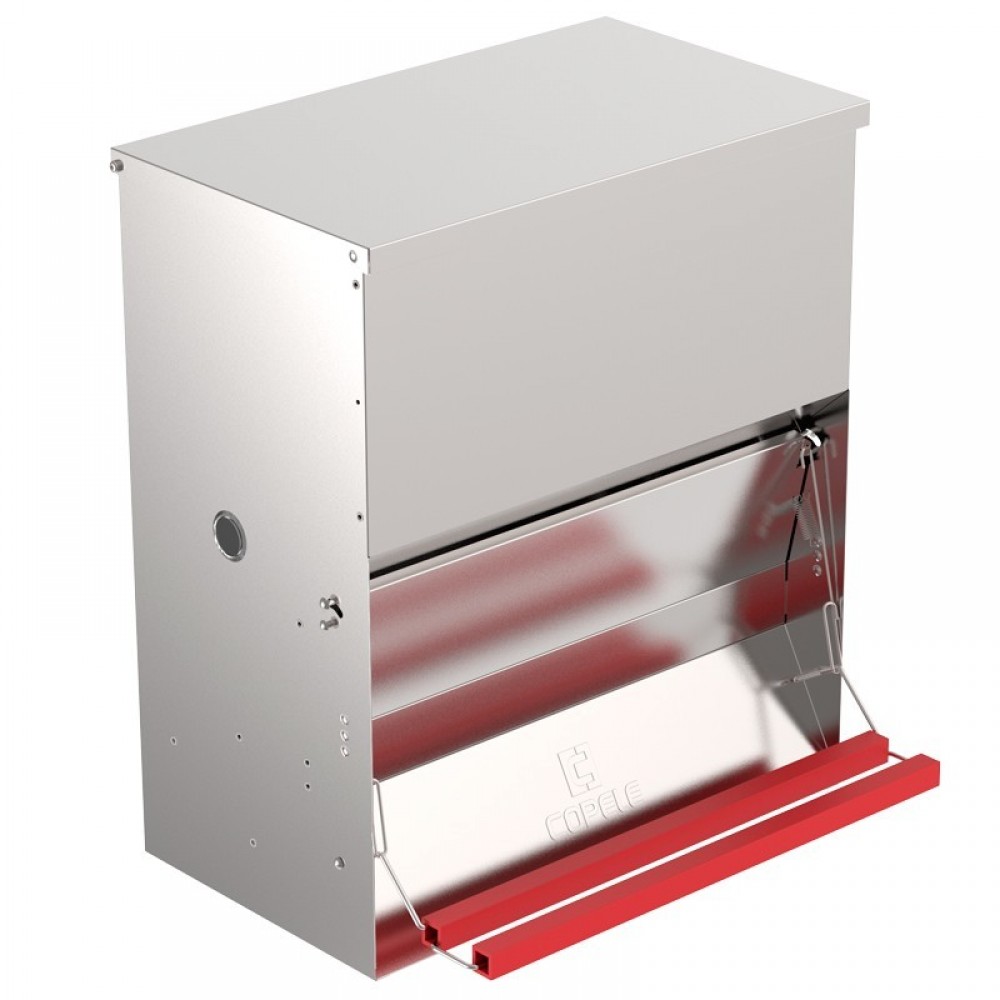 COMEDOURO ABERTURA MECANICA "SAFFED" DE AVES 40 KG