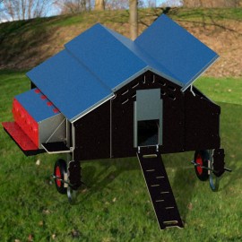 GALINHEIRO MOVEL FREE-RANGE " AR LIVRE " C/KIT RODAS 150 X 180MT