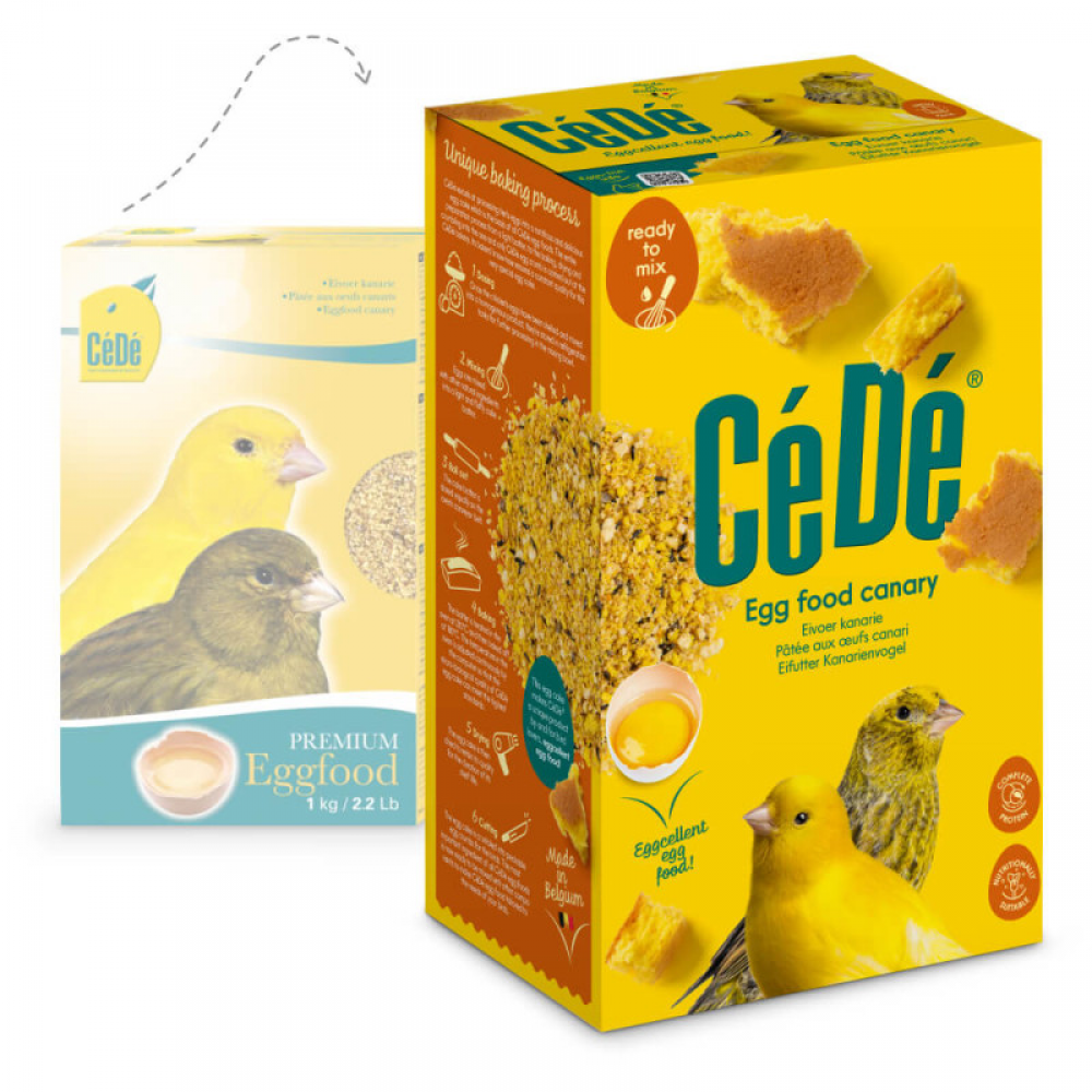 CEDE PAPA OVO AMARELA SECA P/CANARIOS - 1KG