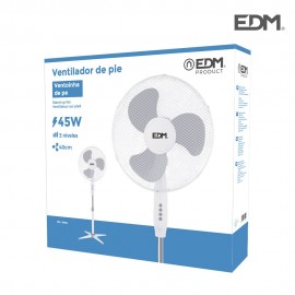 VENTILADOR EM PÉ BRANCO DE 45W