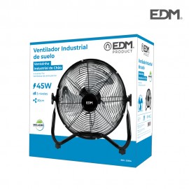 VENTILADOR INDUSTRIAL DE SOLO PRETO 45W