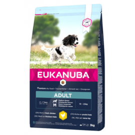 EUKANUBA CAO ADULTO RAÇAS MEDIAS  3 KG