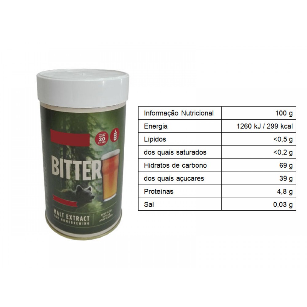 EXTRATO MALTE BITTER  - 1,5 KG