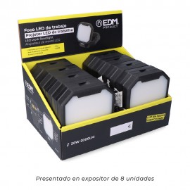 PROJECTOR LED DE TRABALHO 20W 2.000Lm 3 EM 1