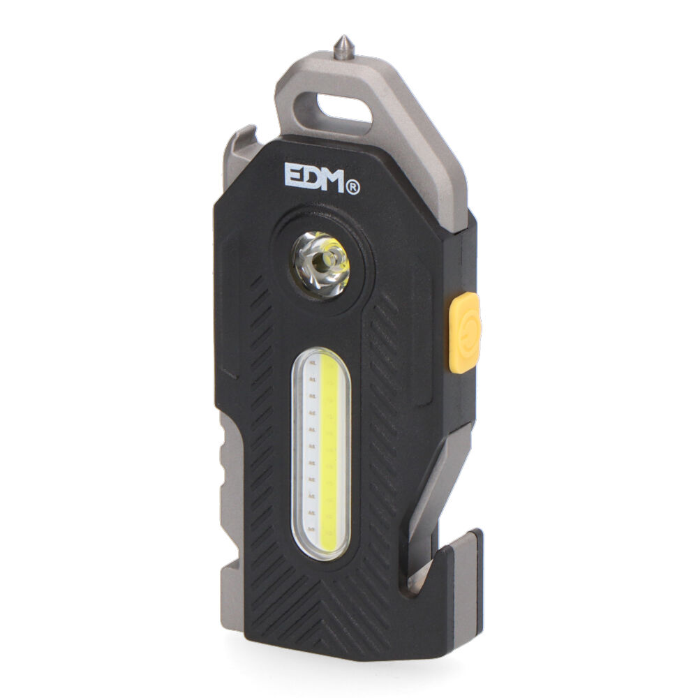 LANTERNA DE SEGURANÇA 6 EM 1 7W + 2,5W 400Lm 2 LEDS 300mAh