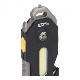 LANTERNA DE SEGURANÇA 6 EM 1 7W + 2,5W 400Lm 2 LEDS 300mAh