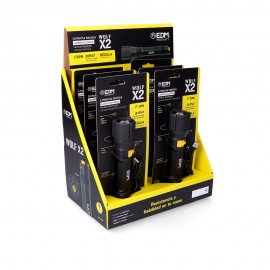LANTERNA LED TÁTICA WOLF X2 RECARREGÁVEL 1500 lm / 450 lm IP67 Ø4,0 x 17,8 cm