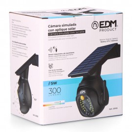 CAMARA CTV SIMULADA COM APLIQUE SOLAR