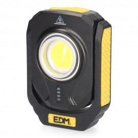 LANTERNA COM 1 LED 10W 900lm COMPACT RECARREGÁVEL. BASE MAGNÉTICA.