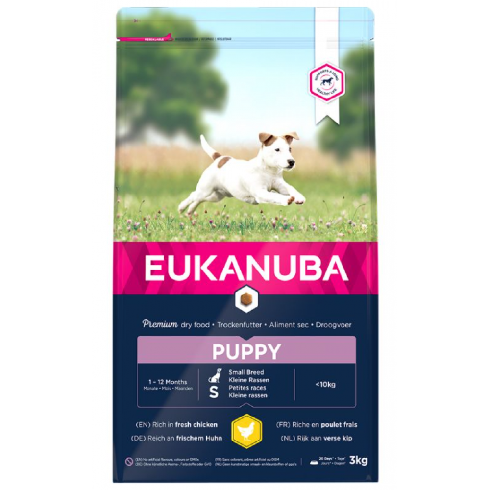 EUKANUBA PUPPY RAÇAS PEQUENAS  3 KG